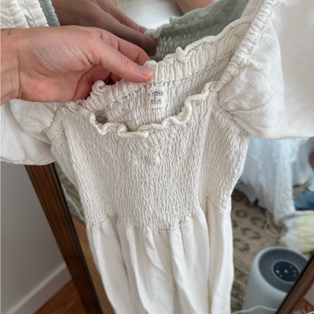 Opia White Puff Sleeve Dress - Picture 4 of 6